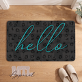 Cheetah Print Hello Doormat
