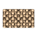 Checkered Ghost Doormat