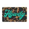 Cow Print Howdy Doormat